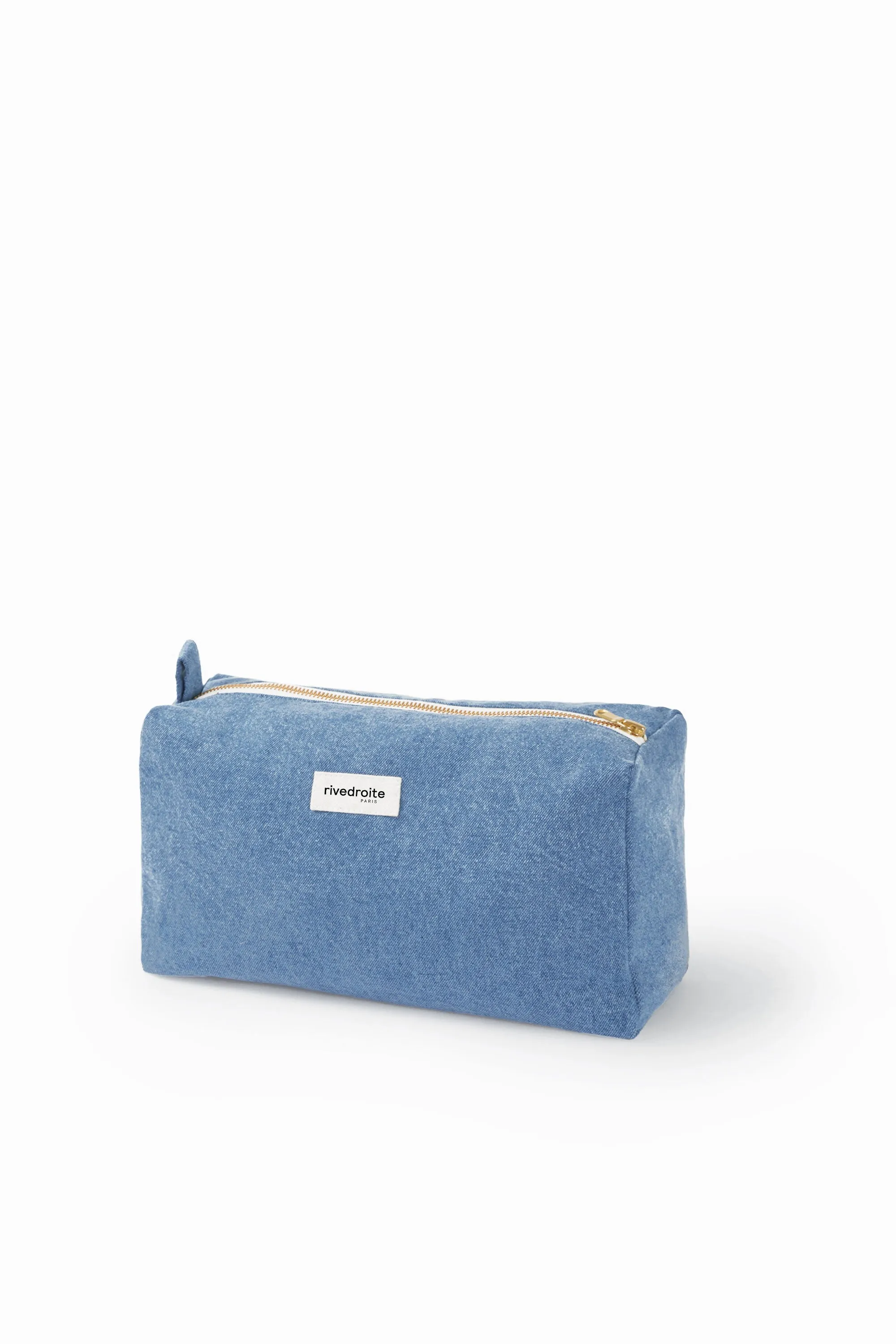 Alma the maternity toiletry bag - Upcycled Stonewashed Denim