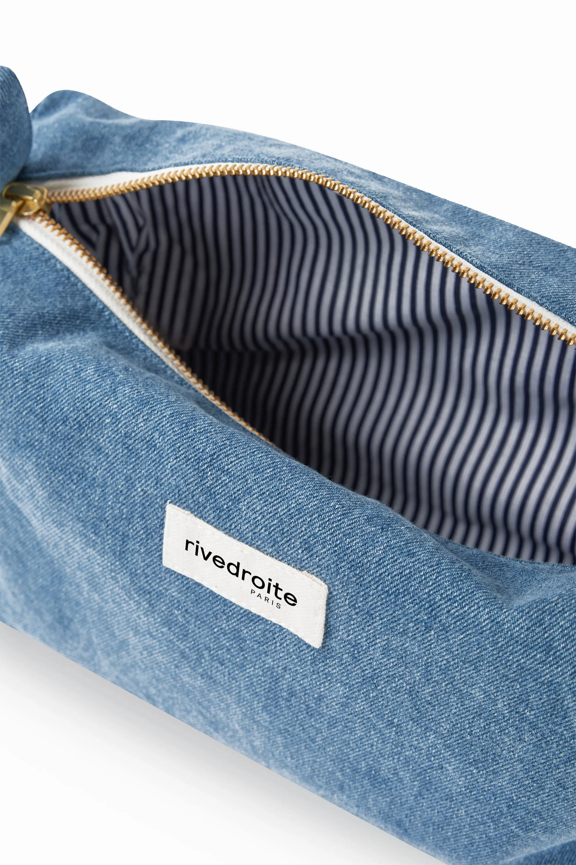 Alma the maternity toiletry bag - Upcycled Stonewashed Denim