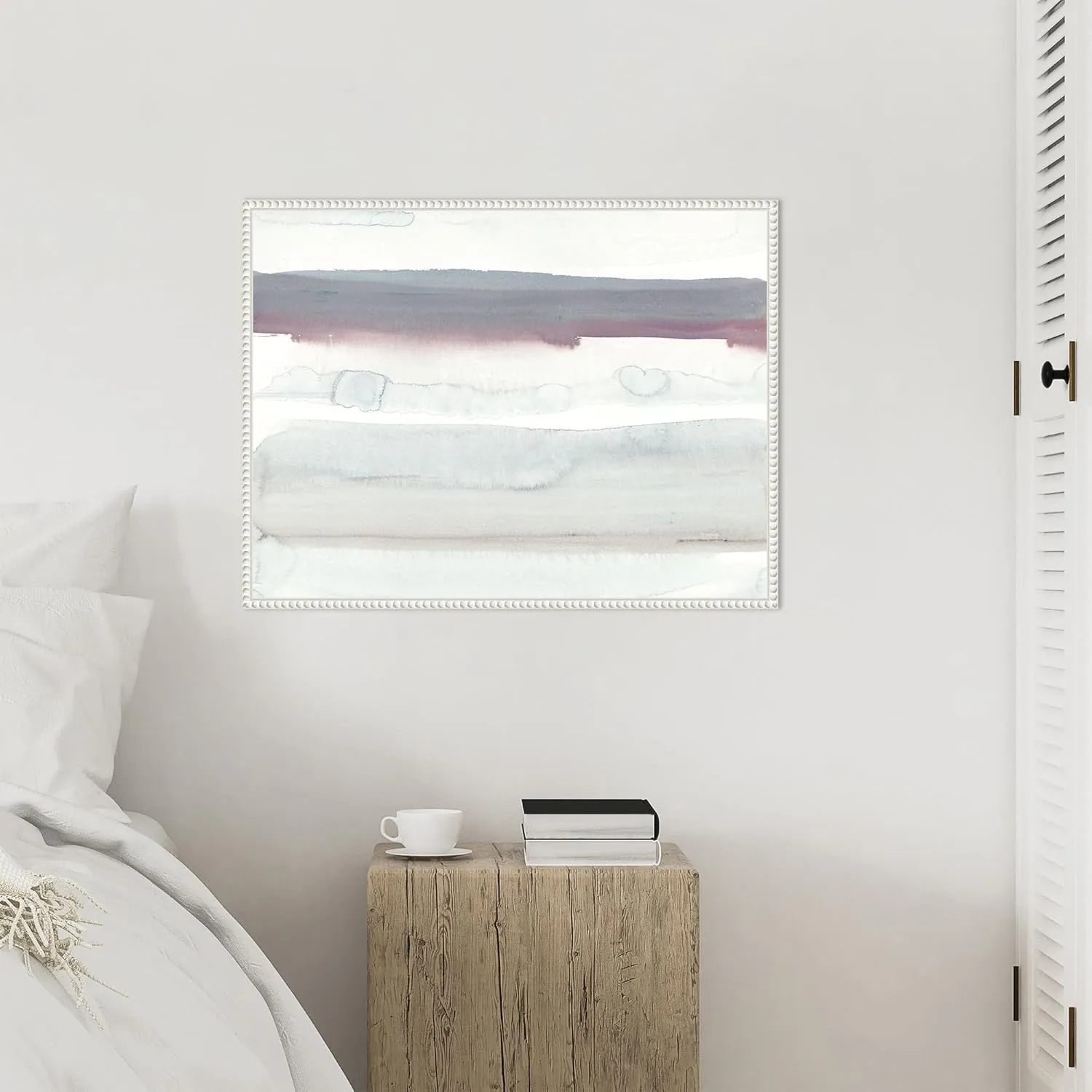 Amanti Art Framed Canvas Wall Art 23x30 Water Horizon II at Sea Ranch by Rob Delamater, Framed Wall Art Canvas, Abstract Artwork, Traditional Decor, Large Poster Painting for Living Room, Bedroom,