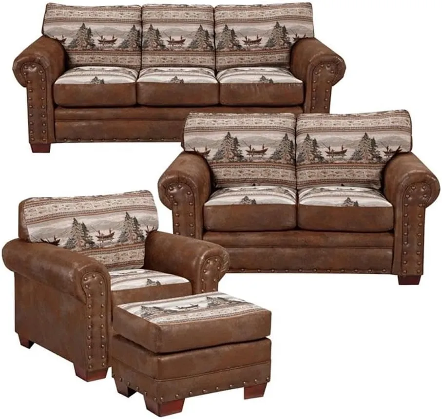 American Furniture Classics 4-Piece Alpine Lodge Sofa
