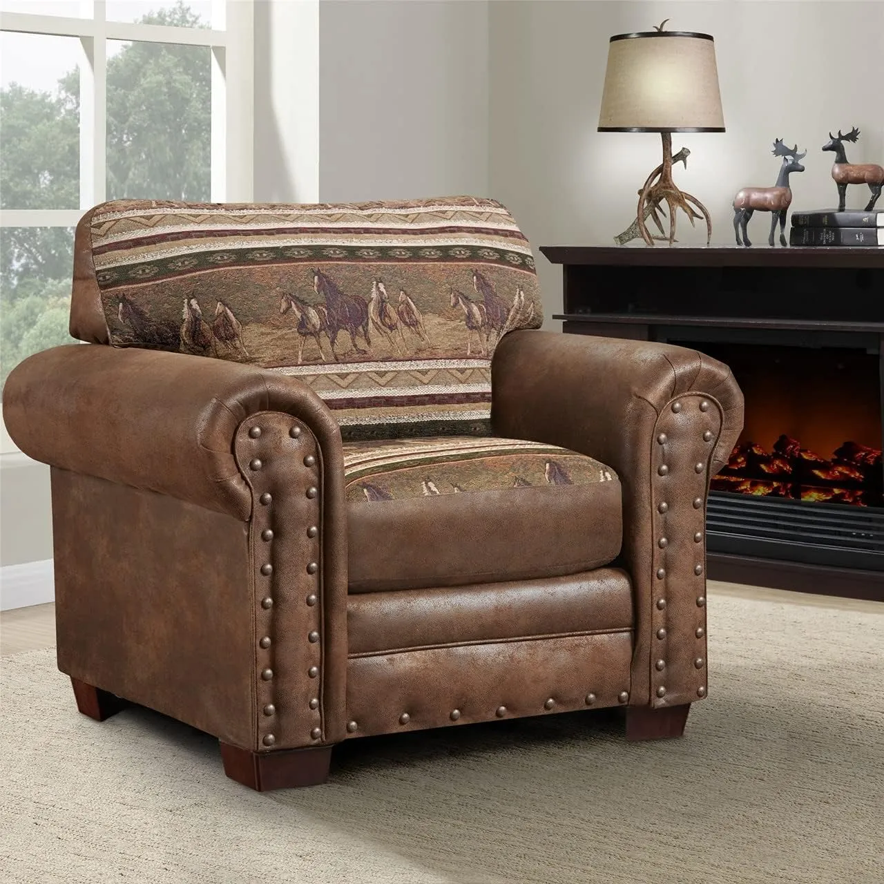 American Furniture Classics 4-Piece Wild Horses Sofa