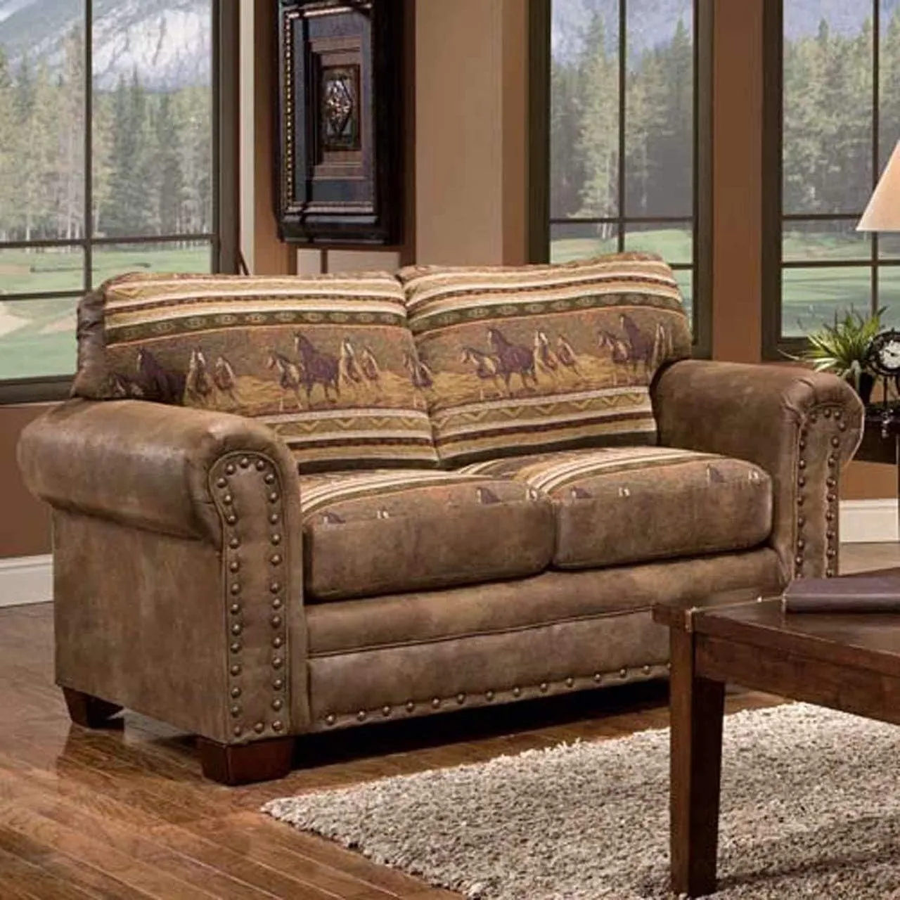 American Furniture Classics 4-Piece Wild Horses Sofa