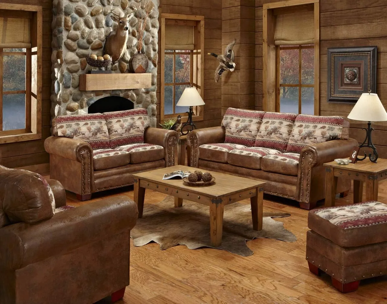 American Furniture Classics Deer Valley Lodge Sofa, Large, Tapestry
