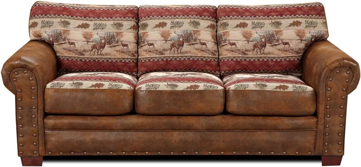 American Furniture Classics Deer Valley Lodge Sofa, Large, Tapestry