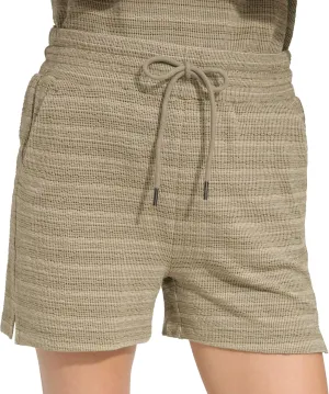 Andrew Marc Women's Heritage Striped Stretch Terry Pull on Short