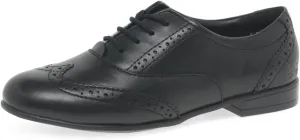 Angry Angels Matilda Senior Girls School Shoes 8 Black Wide