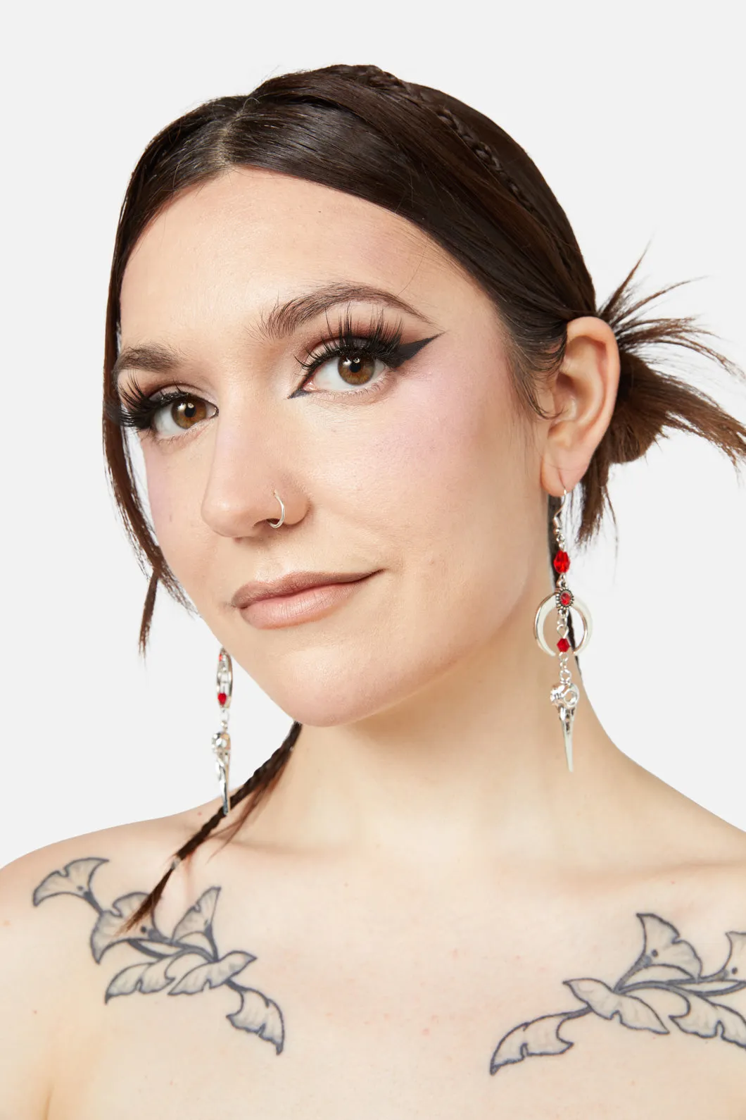 Animal Skull Beaded Earrings