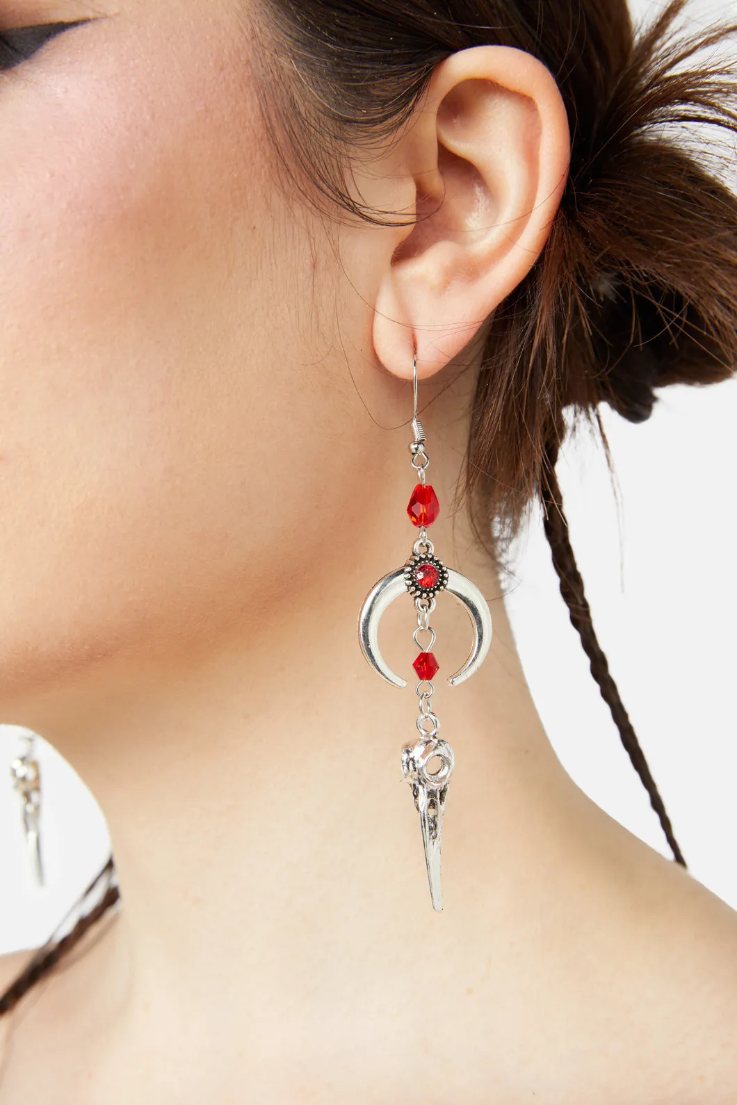 Animal Skull Beaded Earrings