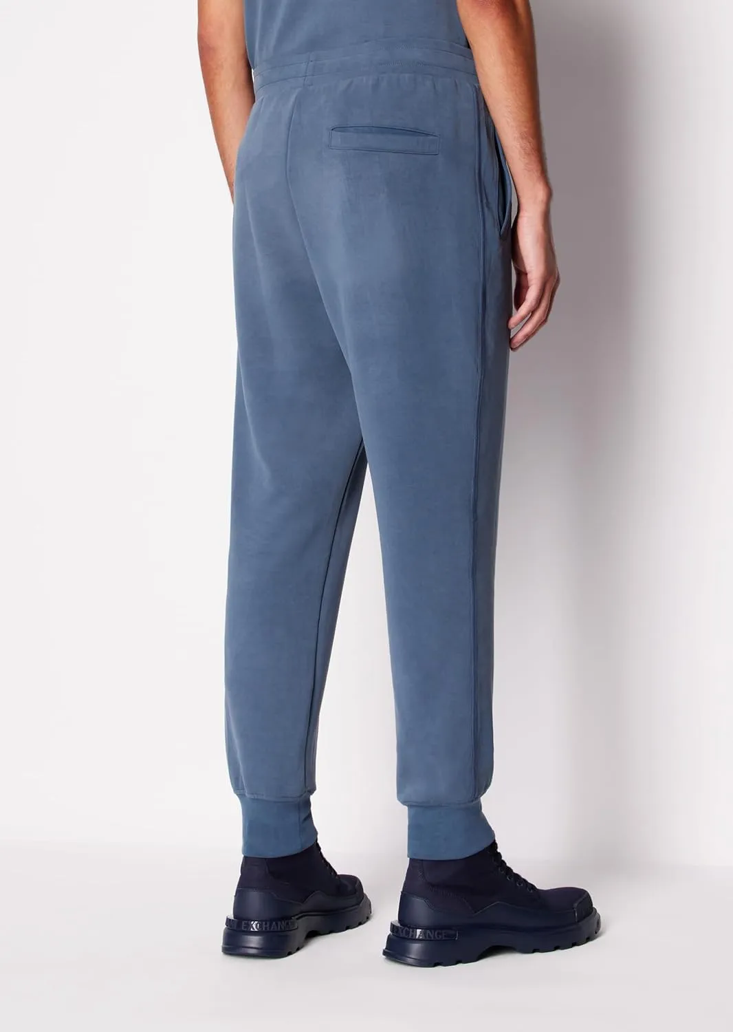 Armani Exchange Men's Non Stretch Cotton Camo Denim Drawstring Trouser Pants