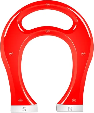 ArtCreativity Horseshoe Magnet for Kids - 8 Inch Horse Shoe U-Shaped Magnet with Carry Handle - Fun Science Activity Toy, Great Gift Idea for Boys and Girls, Novelty Item for Adults - Colors May Vary