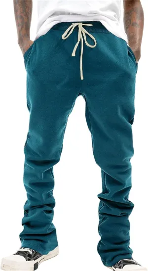 Athletic Workout Jogger Sweatpants for Men Pants Solid Color Vintage Slim Men's Casual Lounge Jogger Sweatpants 2024