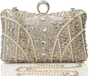 BABEYOND Evening Clutch Purses for Women - Vintage Evening Bag Accessories for Women Gatsby 1920s Beaded Sequin Clutch