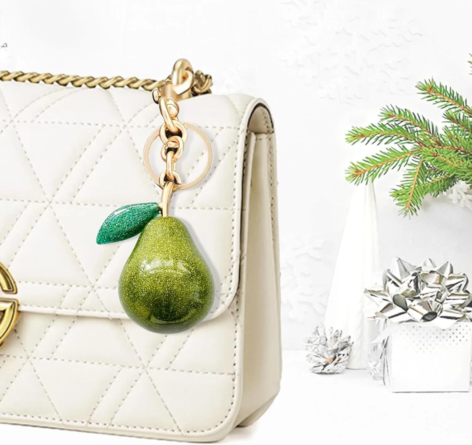 Bag Charm Purse Charms Keychain-Cute Fruit Bag Charms-Handbag Charm Accessories