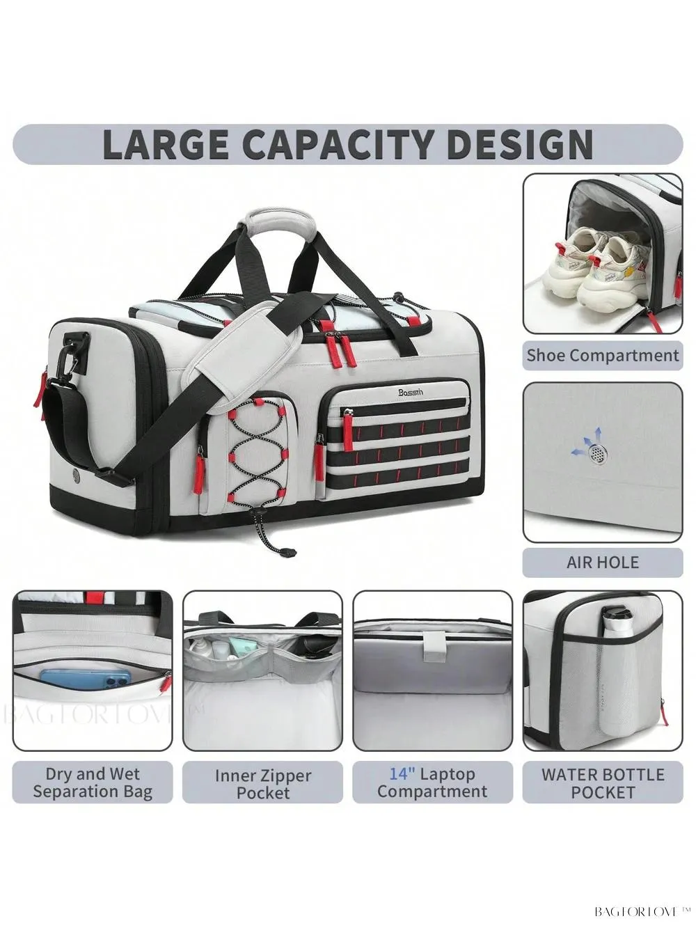 BagForLove - Compact Sports Bag for Weekender Getaways