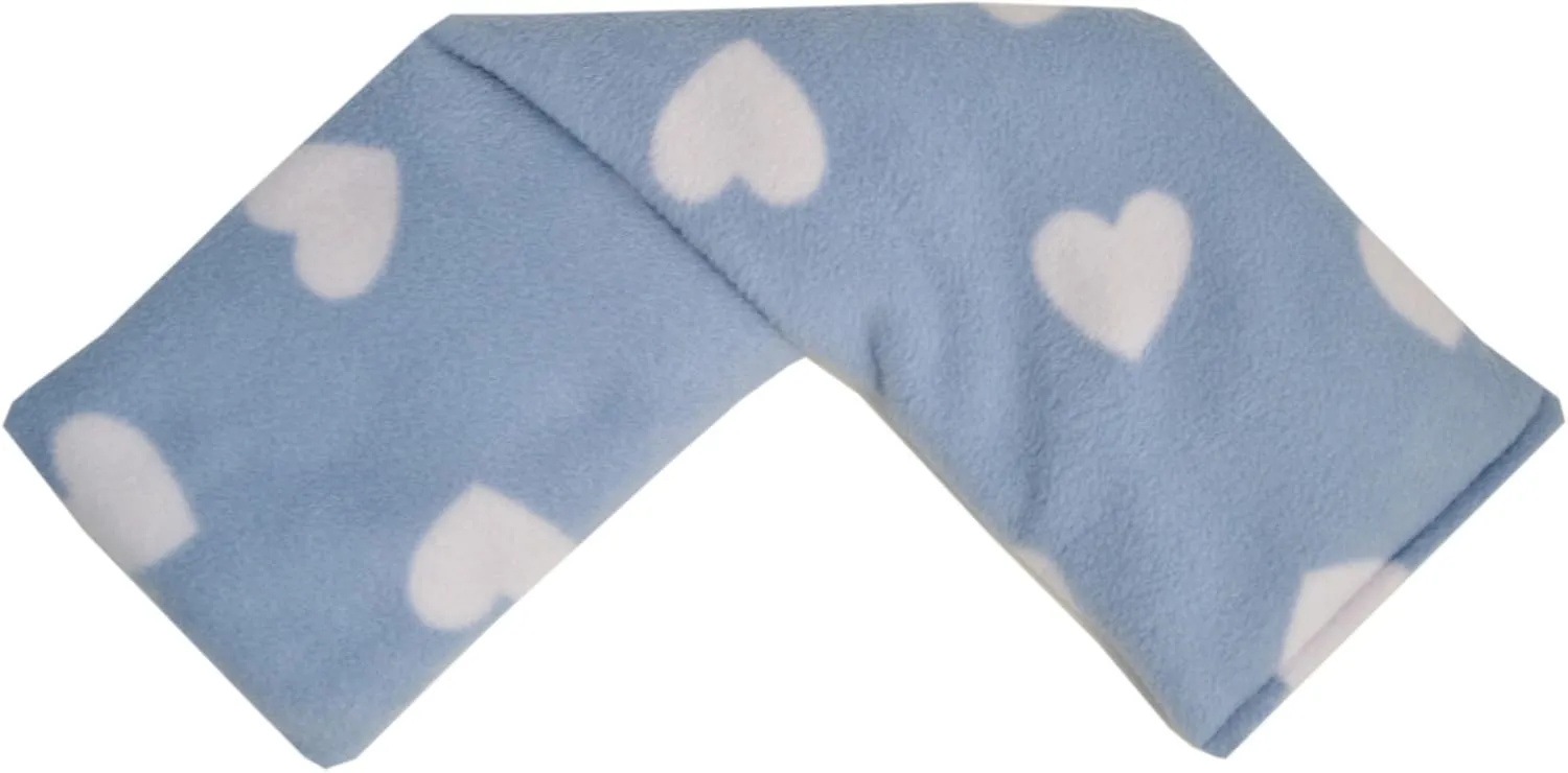 Bags Blue Heart Fleece Wheat Wrap with Cotswold Lavender and Wheat