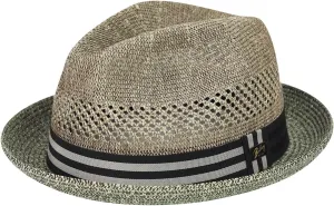 Bailey of Hollywood Men's Berle Fedora Trilby Hat with Striped Band