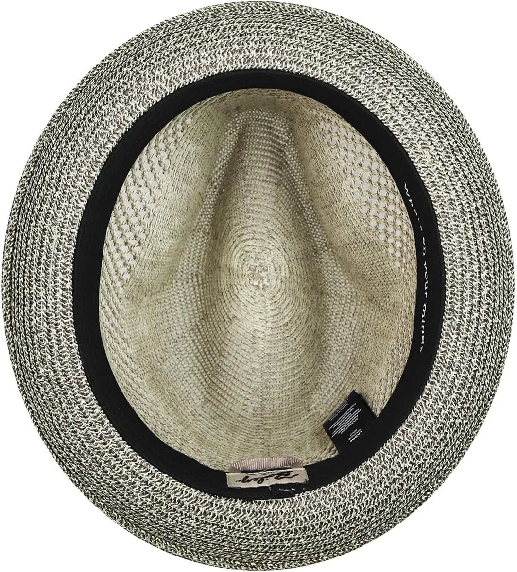 Bailey of Hollywood Men's Berle Fedora Trilby Hat with Striped Band
