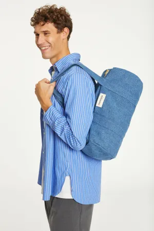 Ballu the small duffel bag - Upcycled stonewashed denim