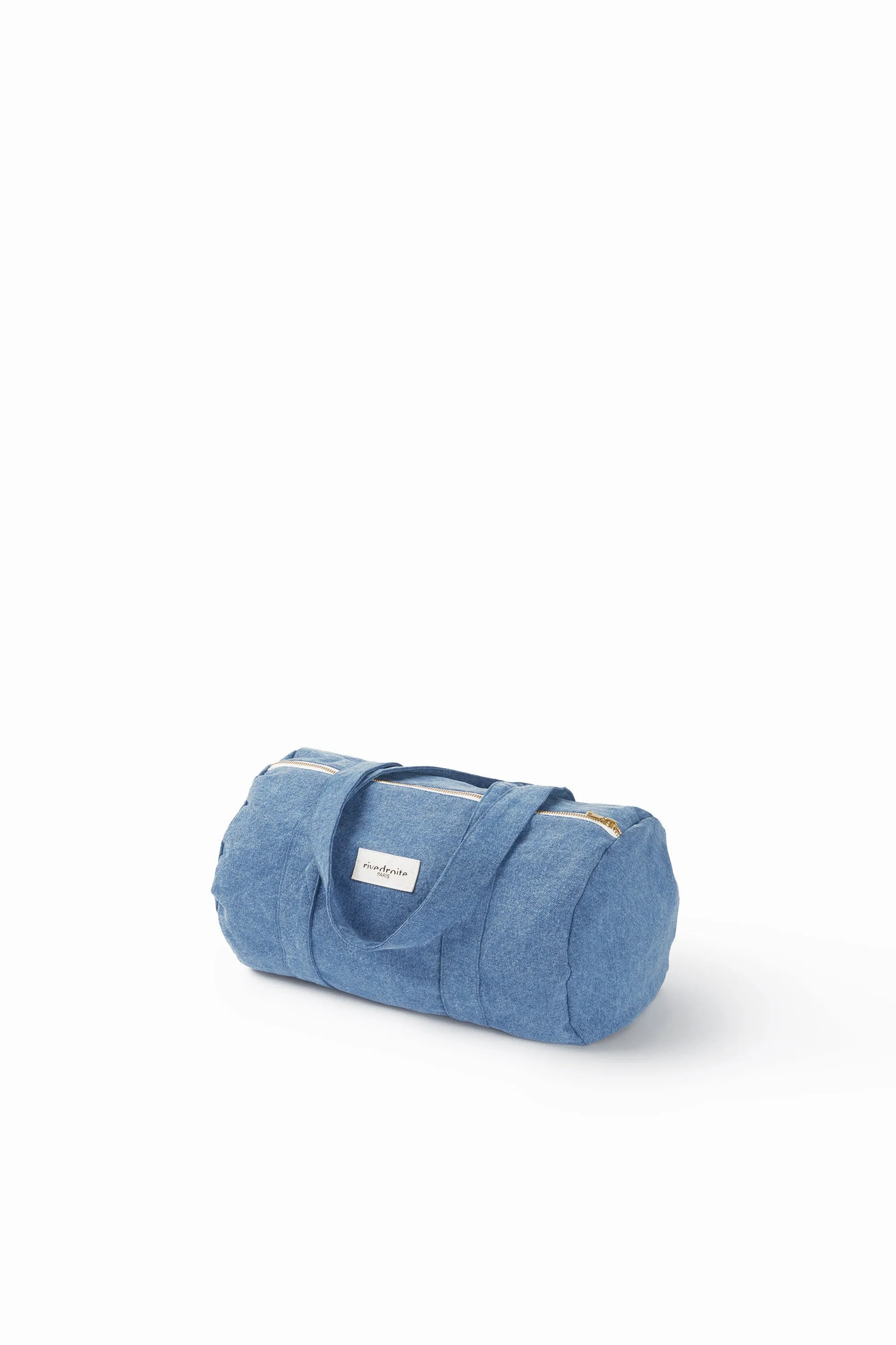 Ballu the small duffel bag - Upcycled stonewashed denim