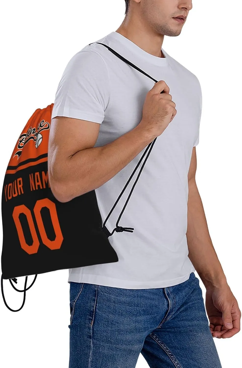 Baltimore Bags Drawstring Bags Custom Any Name and Number Backpack for Men Gifts