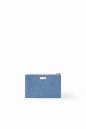Barbette, the Medium sized pouch - Upcycled Stonewashed Denim