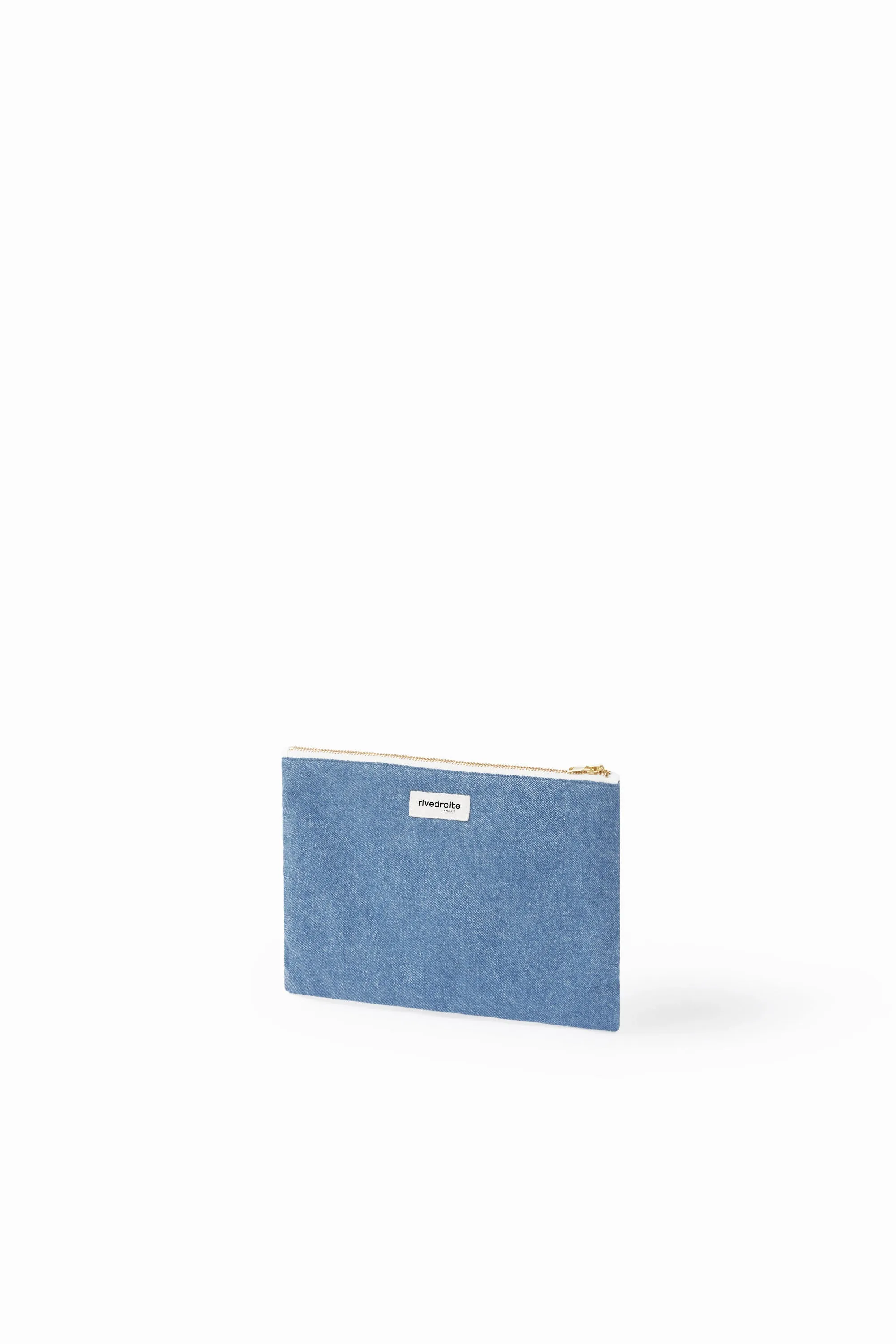 Barbette, the Medium sized pouch - Upcycled Stonewashed Denim