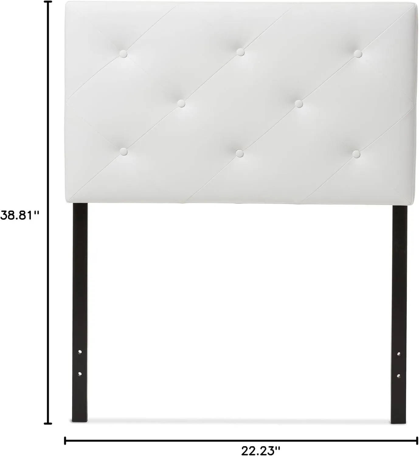 Baxton Studio Baltimore Headboard, Twin, White