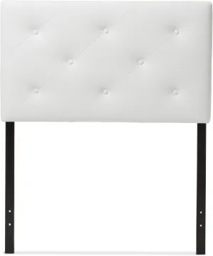 Baxton Studio Baltimore Headboard, Twin, White