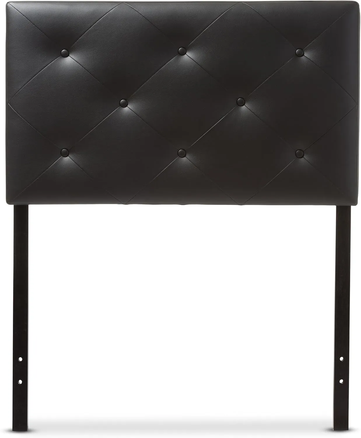 Baxton Studio Benoit Headboard, Twin, Black