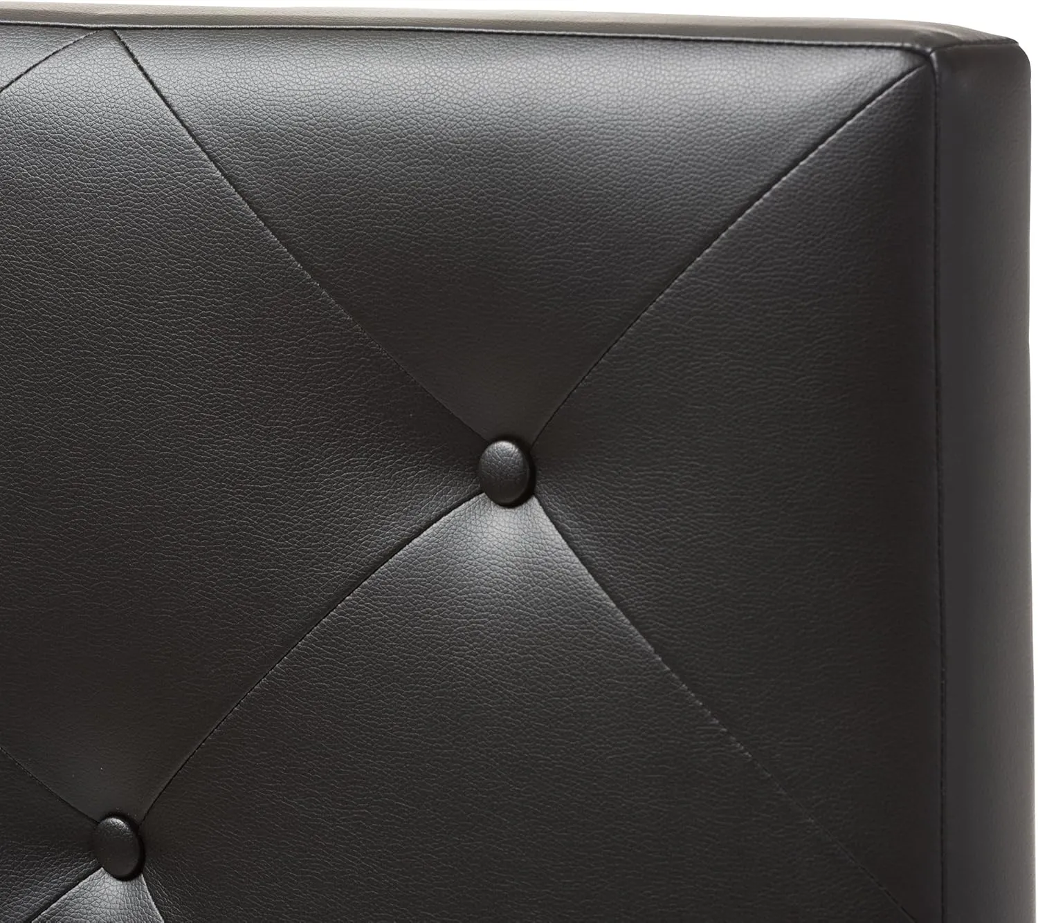 Baxton Studio Benoit Headboard, Twin, Black