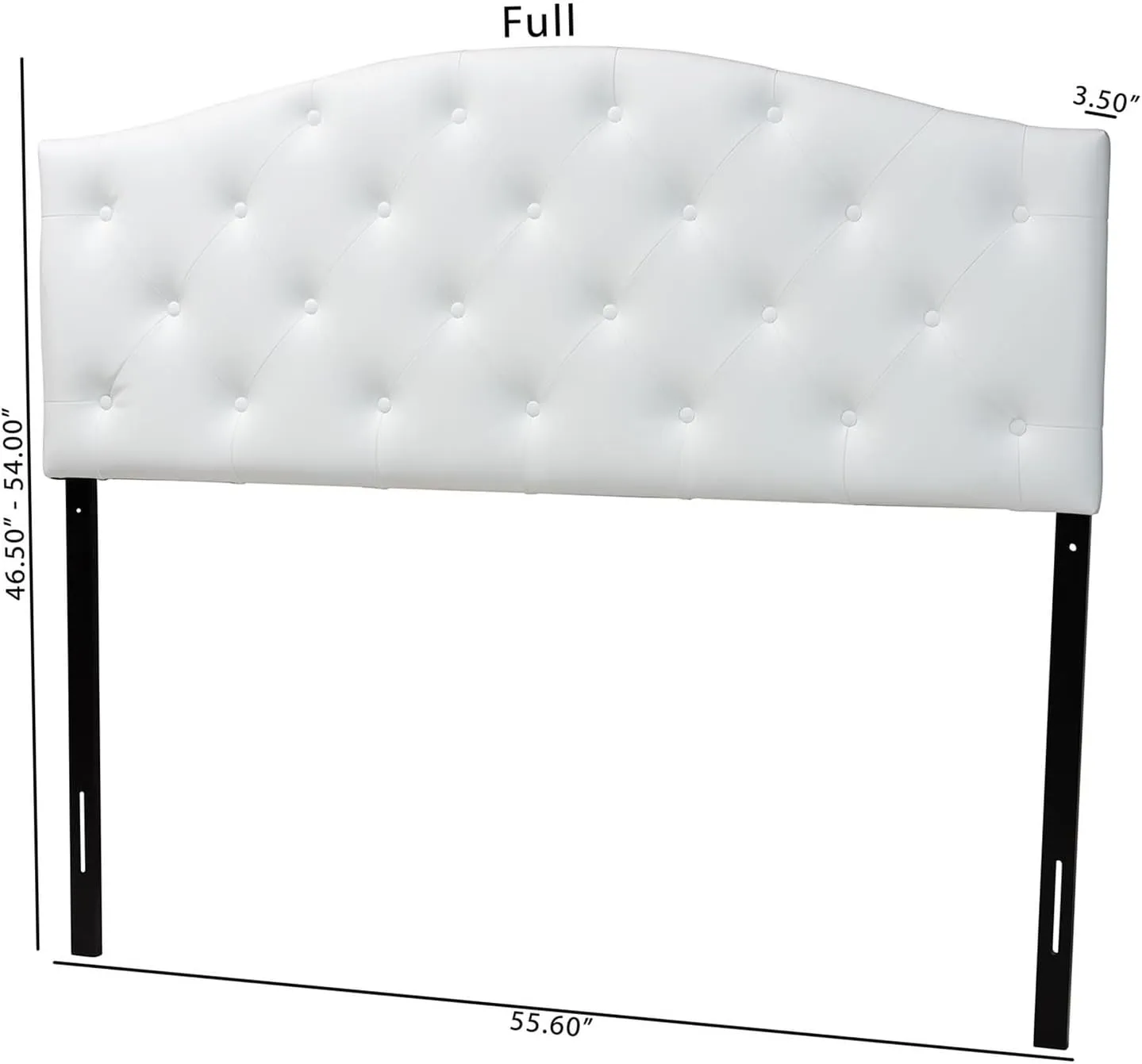Baxton Studio Myra Headboard, Queen, White