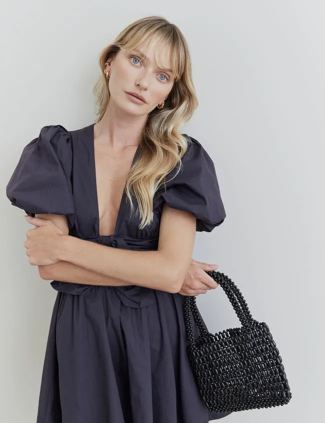 Beaded Bag - Black