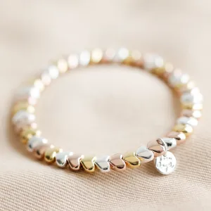 Beaded Hearts Bracelet