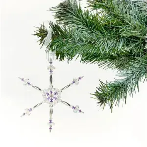 Beaded Snowflake Ornaments