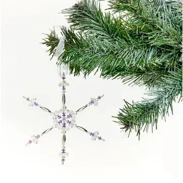 Beaded Snowflake Ornaments