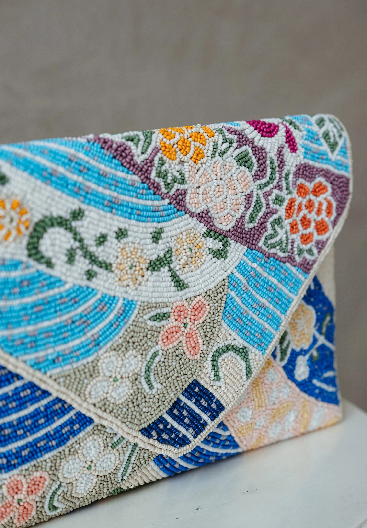 Beautiful Batik Beaded Handbag (Preorder)