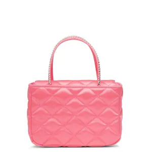 Betty pink satin tote bag
