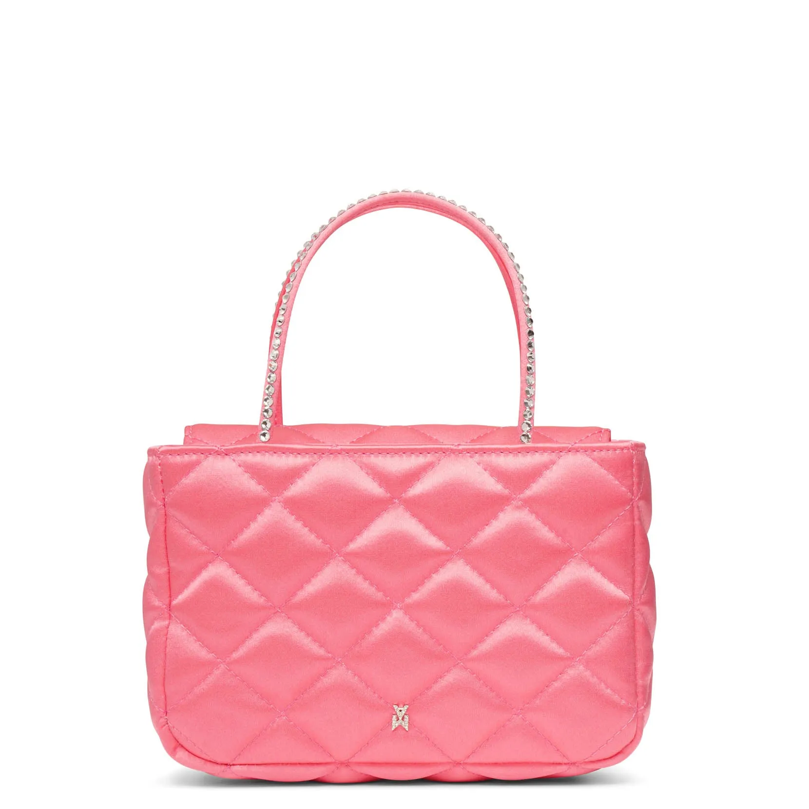 Betty pink satin tote bag