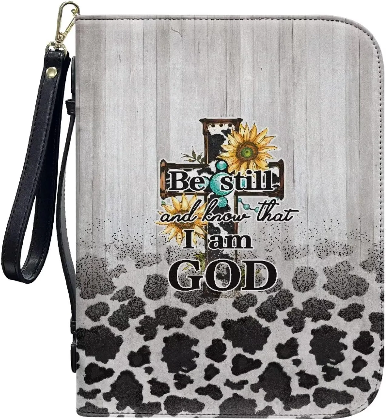 Bible Cover Carrying Book Case Church Bag Bible Protective with Handle and Ribbon Gift for Lady Men L-2XL