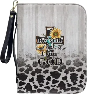 Bible Cover Carrying Book Case Church Bag Bible Protective with Handle and Ribbon Gift for Lady Men L-2XL