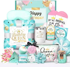 Birthday Gifts for Women, Best Friend Birthday Gifts for Women, Get Well Soon Gift Basket, Ocean Relaxing Spa Gifts Basket Care Package, Birthday Gifts for Woman, Coworkers, Sister, Mom & Wife