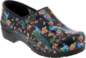 BJORK Swedish Comfort Women's Professional Printed Leather Clogs