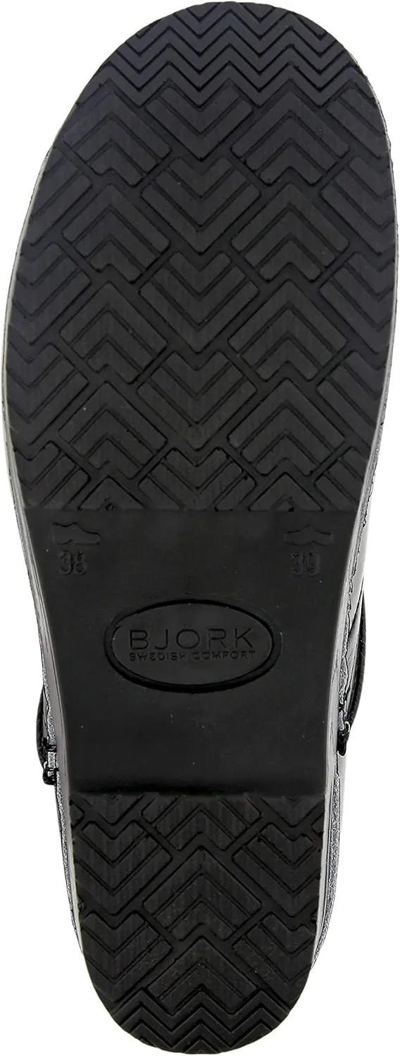 BJORK Swedish Comfort Women's Professional Printed Leather Clogs