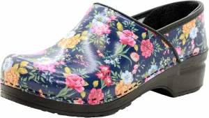 BJORK Swedish Comfort Women's Professional Printed Leather Clogs
