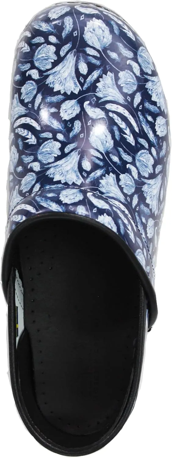 BJORK Swedish Comfort Women's Professional Printed Leather Clogs