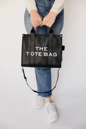 Black Boxy Tote
