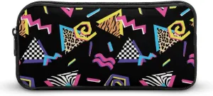 Black Complex Pattern Portable And Cute Large Capacity Stationery Bag