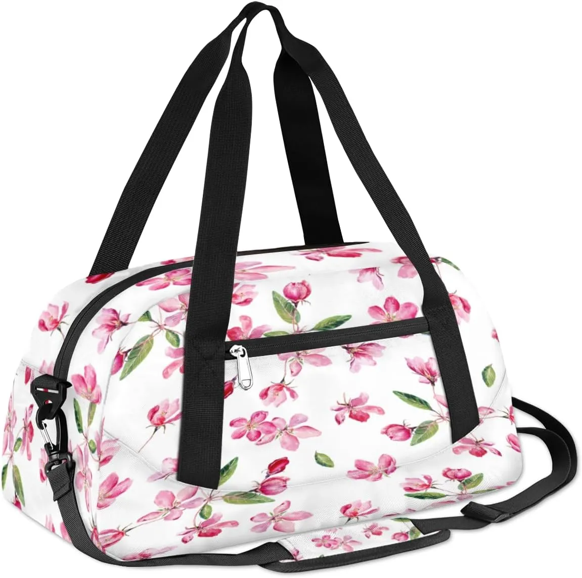 Blossom Watercolor Pattern Gym Bag, Duffle Bag, Weekender Bag, Duffel Bag, Overnight Bag, Travel Duffel Bag, Dance Bag, Tote Bag, Beach Bag, Pool Bag, Gym Duffle Bag, Carry on Bag