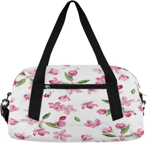 Blossom Watercolor Pattern Gym Bag, Duffle Bag, Weekender Bag, Duffel Bag, Overnight Bag, Travel Duffel Bag, Dance Bag, Tote Bag, Beach Bag, Pool Bag, Gym Duffle Bag, Carry on Bag