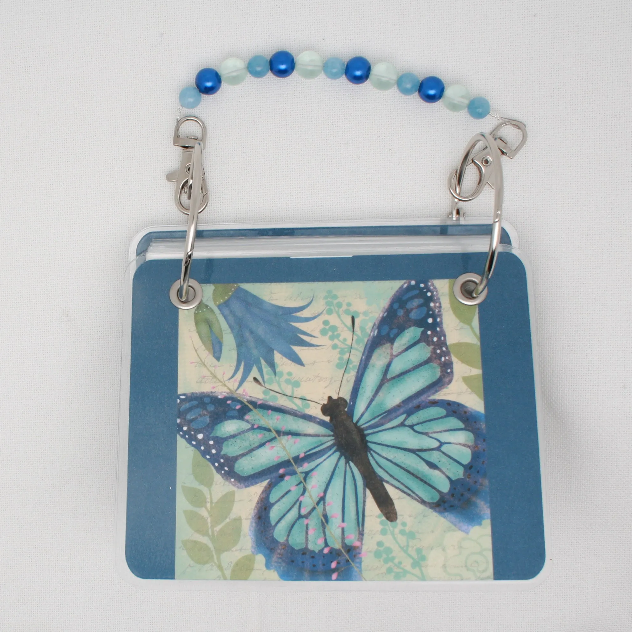Blue Butterfly Floss Bag Book